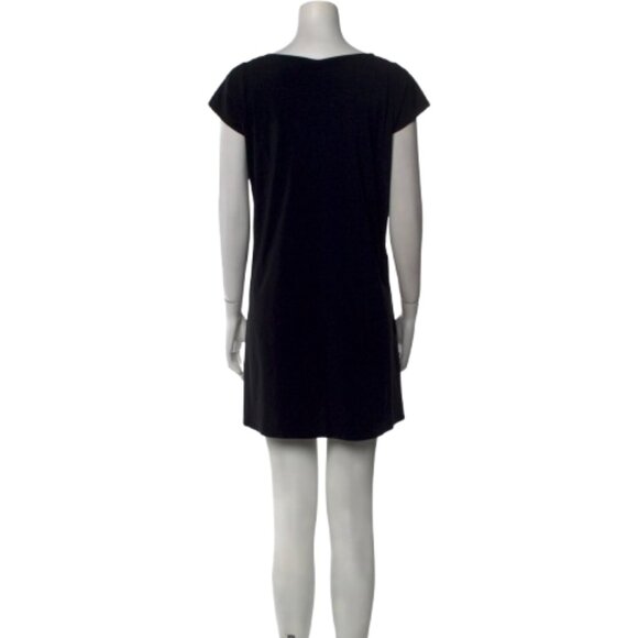 NWT Karla Colletto Womens Size Medium Square Neck Floral Applique Mini Dress NEW - Picture 3 of 3